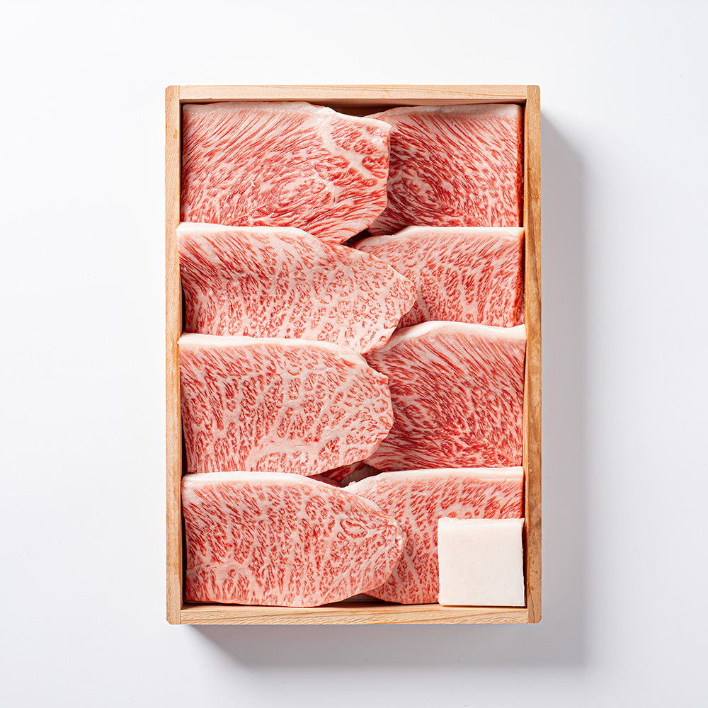 黒毛和牛あみ焼肉【イチボ】木箱入りギフト 400g～