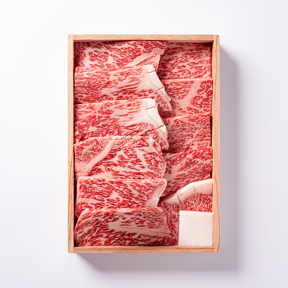 黒毛和牛あみ焼肉【サーロイン】木箱入りギフト 400g～
