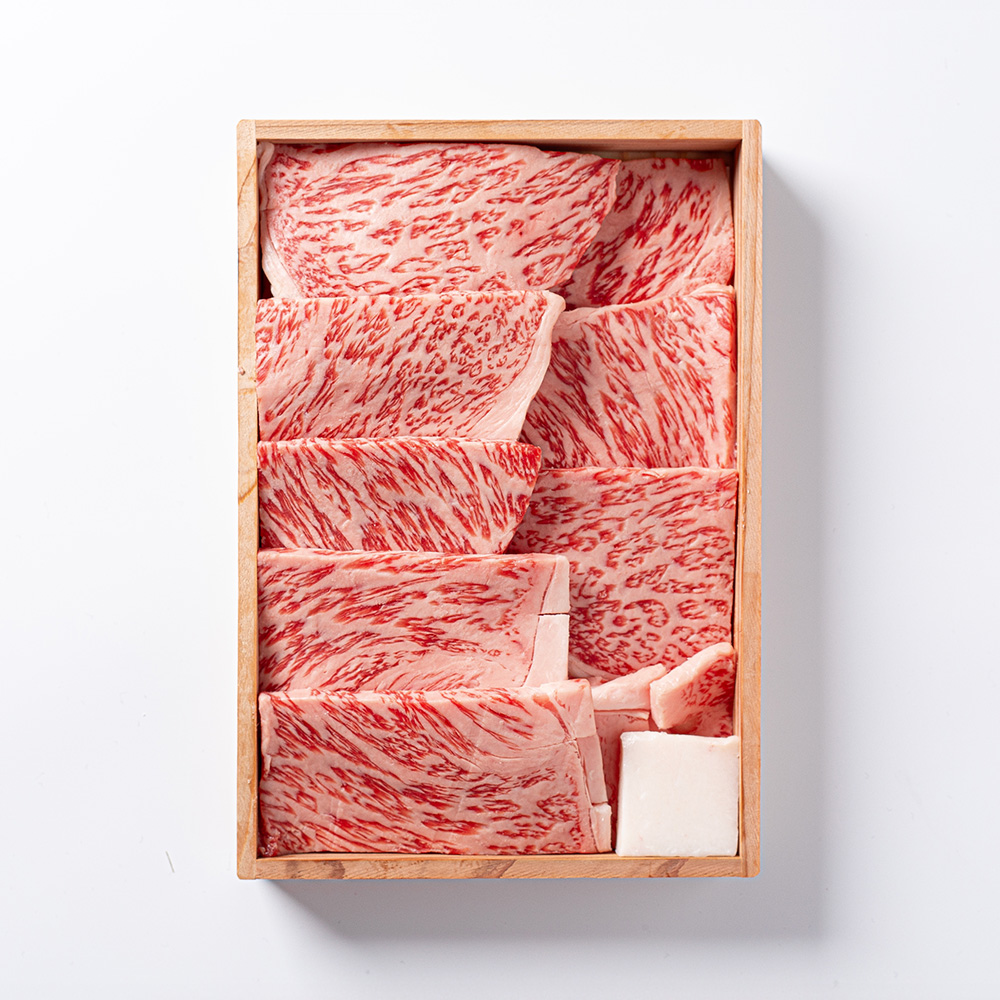 黒毛和牛あみ焼肉【特選ロース】木箱入りギフト 400g～