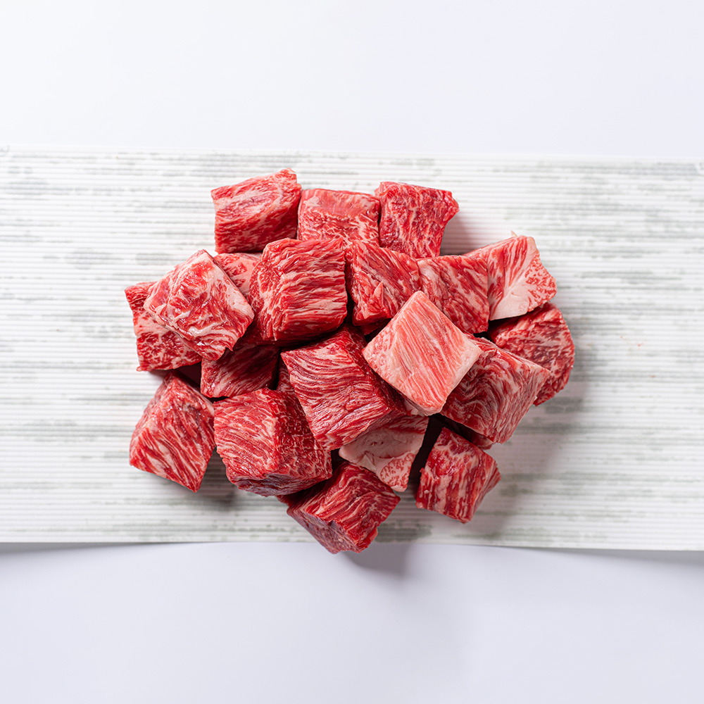 黒毛和牛角切り肉（煮込み・ステーキ）〈サイコロ型〉100g～