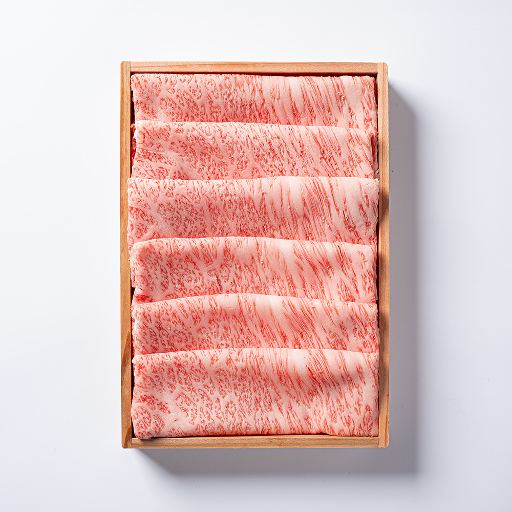 黒毛和牛しゃぶしゃぶ肉【サーロイン】木箱入りギフト 400g～