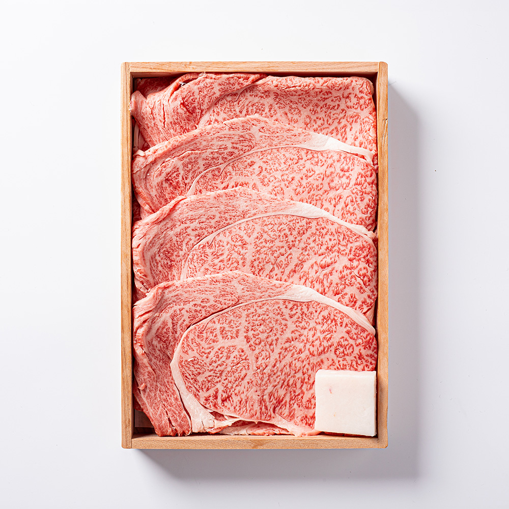 黒毛和牛すき焼肉【特選ロース】木箱入りギフト 400g～